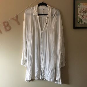 Free People Flowy and Sheer T-Shirt Dress/Tunic